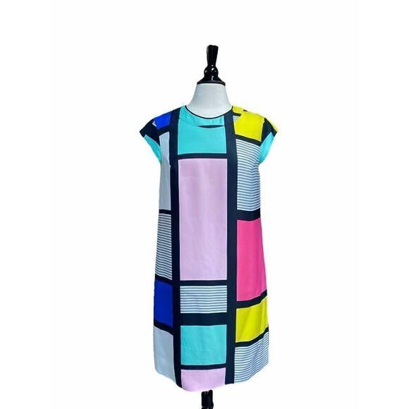 Kate Spade Claudette Colorblock Shift Dress Size 8 - Picture 1 of 5
